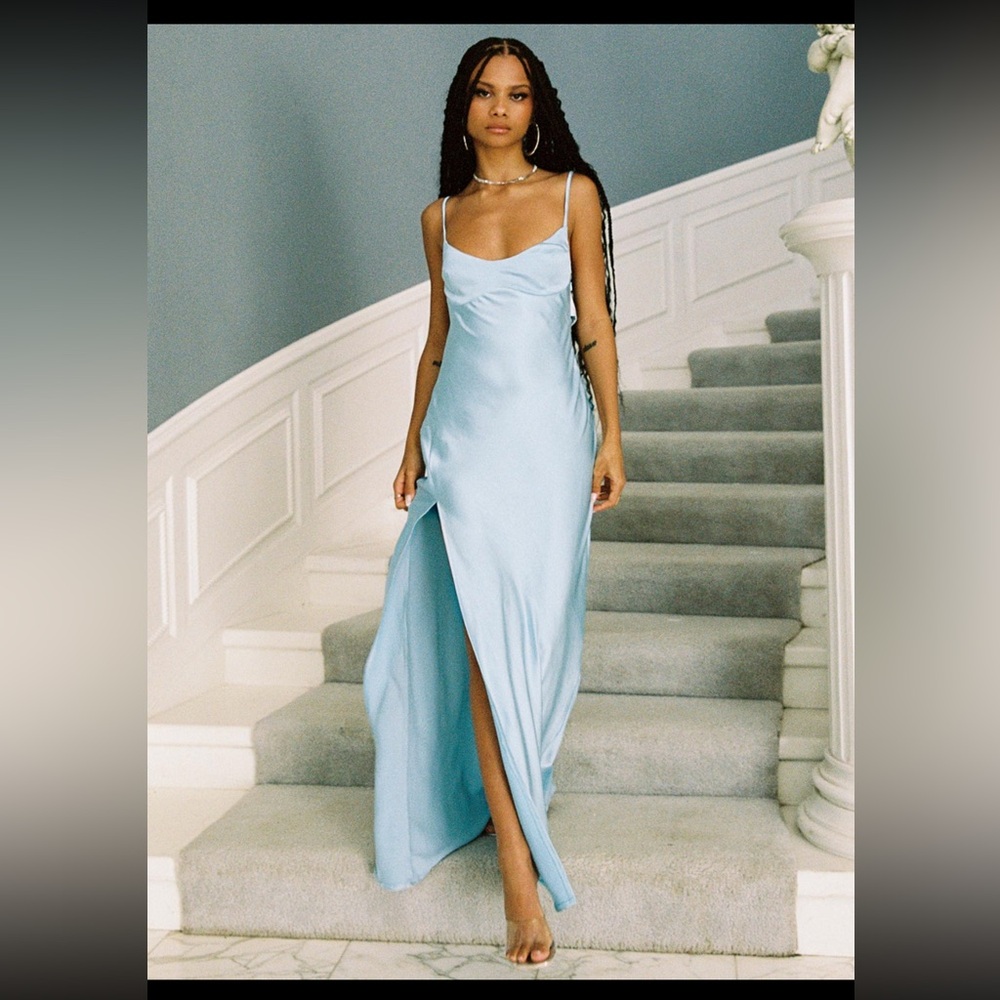 Princess Polly Jazelle Maxi Dress Blue
